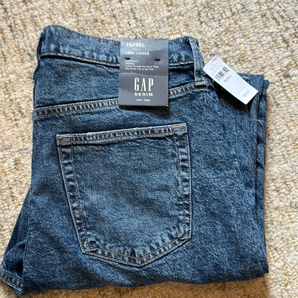NWT Gap Mid Rise 90s Loose Jeans- Size 10L